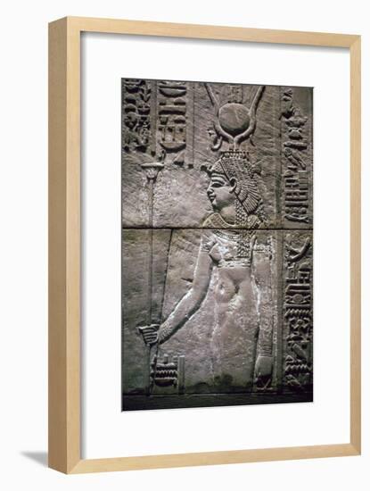 Egyptian relief of the goddess Isis. Artist: Unknown-Unknown-Framed Giclee Print