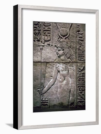 Egyptian relief of the goddess Isis. Artist: Unknown-Unknown-Framed Giclee Print