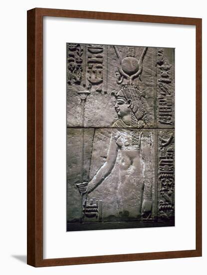 Egyptian relief of the goddess Isis. Artist: Unknown-Unknown-Framed Giclee Print
