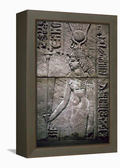 Egyptian relief of the goddess Isis. Artist: Unknown-Unknown-Framed Premier Image Canvas