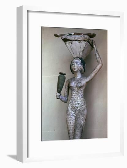 Egyptian statuette of a woman bearing offerings, 22nd century BC. Artist: Unknown-Unknown-Framed Giclee Print