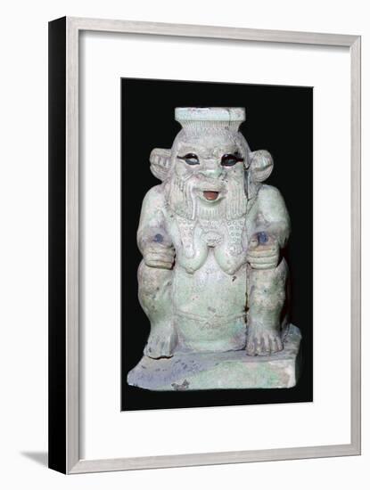 Egyptian statuette of Bes. Artist: Unknown-Unknown-Framed Giclee Print