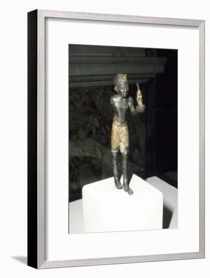 Egyptian Statuette of King Seti I offering image of Maat, New Kingdom, c13th century BC-Unknown-Framed Giclee Print