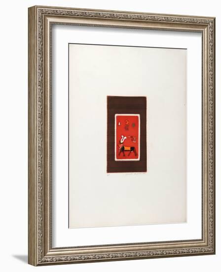 Egyptian Theme 3-Mireille Kramer-Framed Limited Edition