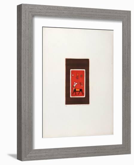 Egyptian Theme 3-Mireille Kramer-Framed Limited Edition