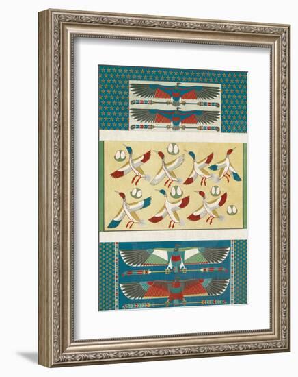 Egyptian Treasures - Cranes-Historic Collection-Framed Giclee Print