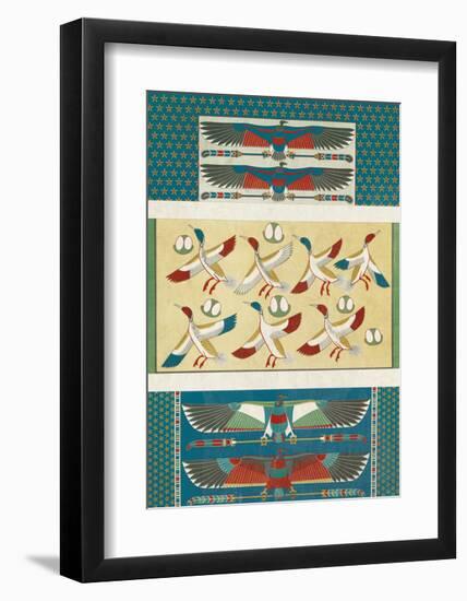 Egyptian Treasures - Cranes-Historic Collection-Framed Giclee Print