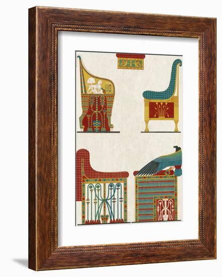 Egyptian Treasures - Throne-Historic Collection-Framed Giclee Print