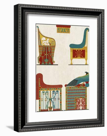 Egyptian Treasures - Throne-Historic Collection-Framed Giclee Print