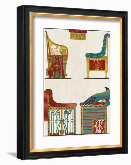 Egyptian Treasures - Throne-Historic Collection-Framed Giclee Print