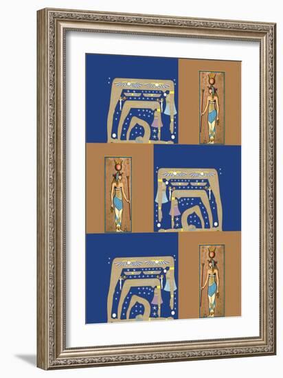 Egyptian Wallpaper II-Paris Pierce-Framed Art Print