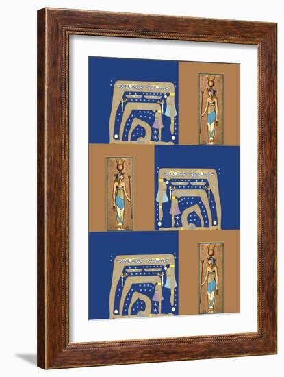 Egyptian Wallpaper II-Paris Pierce-Framed Art Print