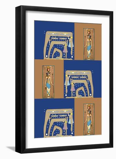 Egyptian Wallpaper II-Paris Pierce-Framed Art Print