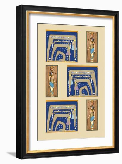 Egyptian Wallpaper-Paris Pierce-Framed Art Print