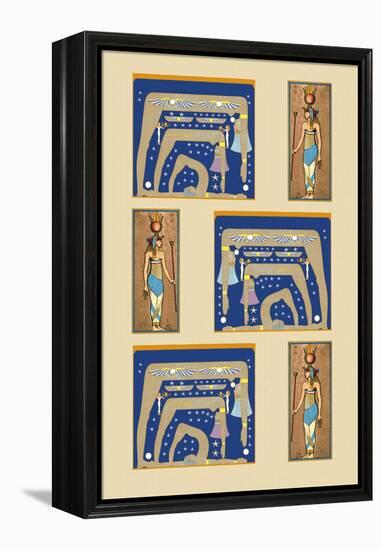 Egyptian Wallpaper-Paris Pierce-Framed Stretched Canvas