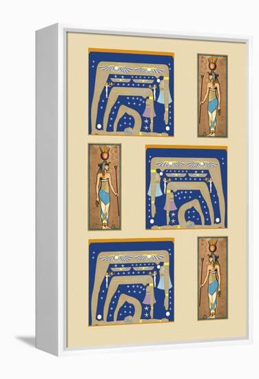 Egyptian Wallpaper-Paris Pierce-Framed Stretched Canvas