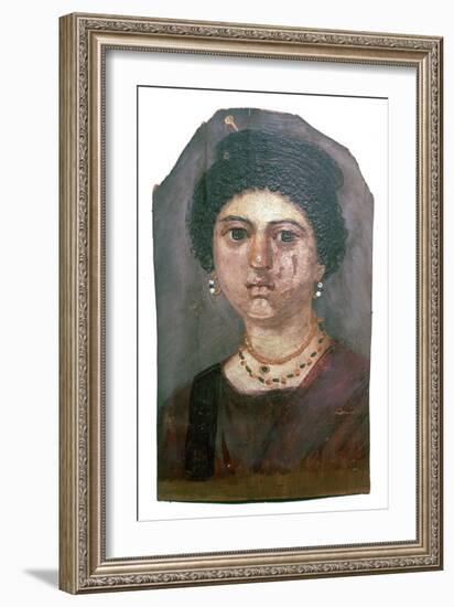 Egyptian wax portrait of a lady, 2nd century-Unknown-Framed Giclee Print