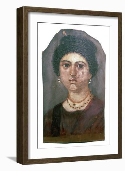 Egyptian wax portrait of a lady, 2nd century-Unknown-Framed Giclee Print