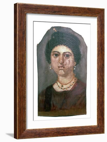 Egyptian wax portrait of a lady, 2nd century-Unknown-Framed Giclee Print