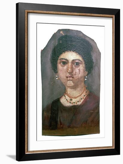 Egyptian wax portrait of a lady, 2nd century-Unknown-Framed Giclee Print