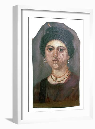 Egyptian wax portrait of a lady, 2nd century-Unknown-Framed Giclee Print