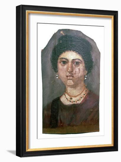 Egyptian wax portrait of a lady, 2nd century-Unknown-Framed Giclee Print