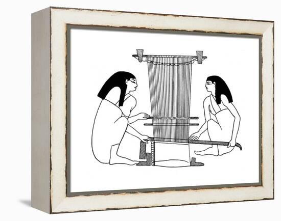 Egyptian Weavers, C3000 BC-null-Framed Premier Image Canvas