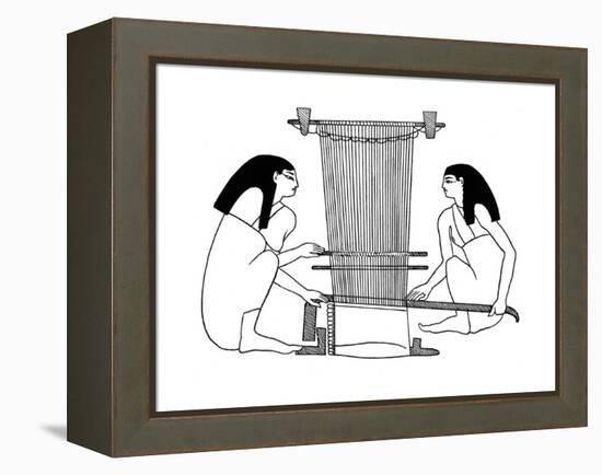 Egyptian Weavers, C3000 BC-null-Framed Premier Image Canvas