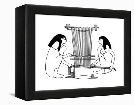 Egyptian Weavers, C3000 BC-null-Framed Premier Image Canvas