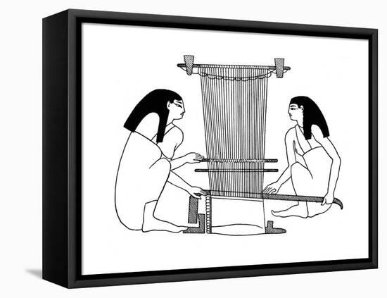 Egyptian Weavers, C3000 BC-null-Framed Premier Image Canvas