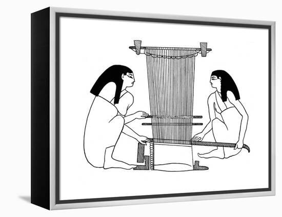 Egyptian Weavers, C3000 BC-null-Framed Premier Image Canvas