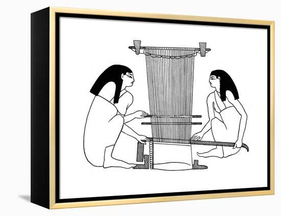 Egyptian Weavers, C3000 BC-null-Framed Premier Image Canvas
