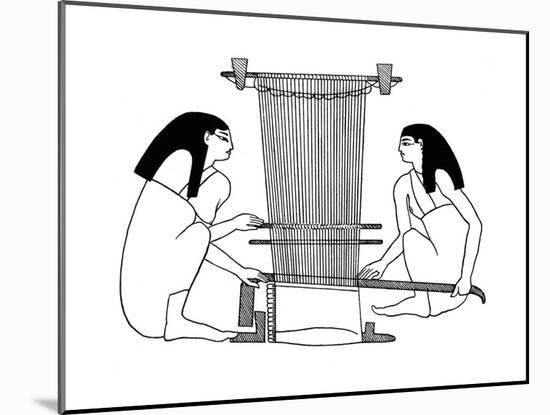 Egyptian Weavers, C3000 BC-null-Mounted Giclee Print