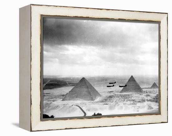 Egyptian WWII Pilots from Middle East Command Training-null-Framed Premier Image Canvas