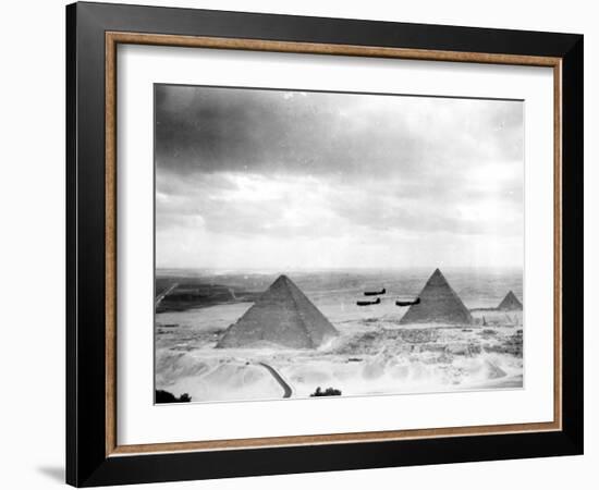 Egyptian WWII Pilots from Middle East Command Training-null-Framed Photographic Print