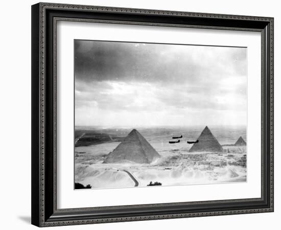 Egyptian WWII Pilots from Middle East Command Training-null-Framed Photographic Print