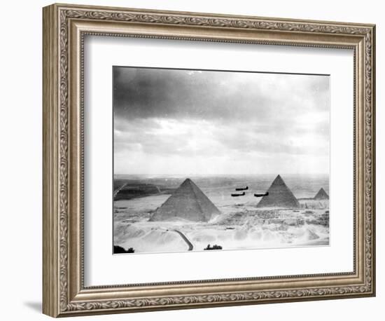 Egyptian WWII Pilots from Middle East Command Training-null-Framed Photographic Print