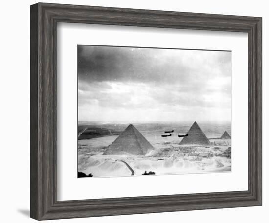 Egyptian WWII Pilots from Middle East Command Training-null-Framed Photographic Print