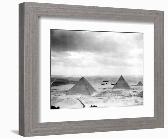 Egyptian WWII Pilots from Middle East Command Training-null-Framed Photographic Print