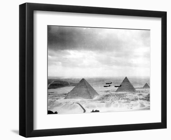 Egyptian WWII Pilots from Middle East Command Training-null-Framed Photographic Print