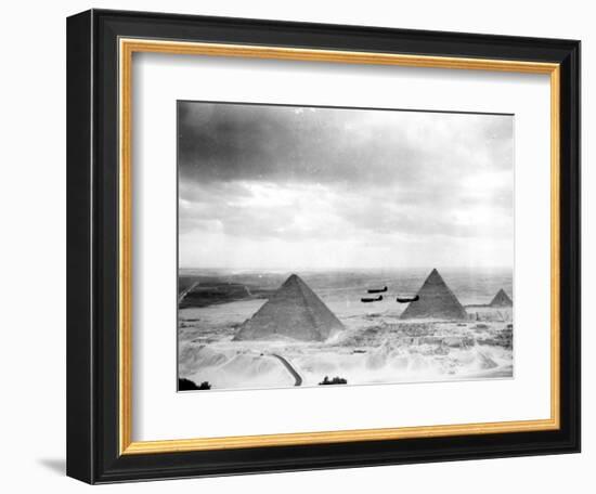 Egyptian WWII Pilots from Middle East Command Training-null-Framed Photographic Print