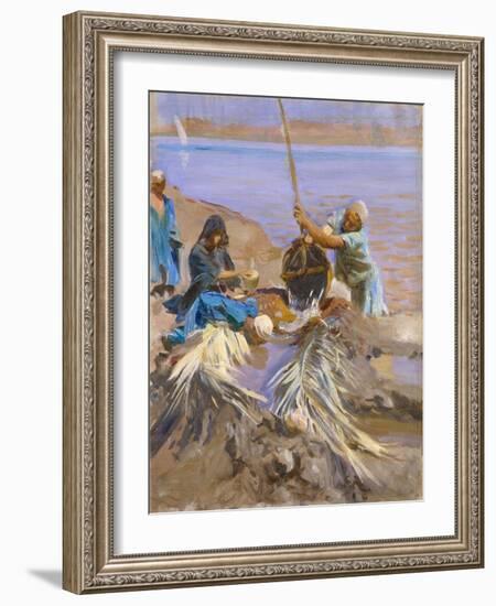 Egyptians Raising Water from the Nile, 1890-91-John Singer Sargent-Framed Giclee Print