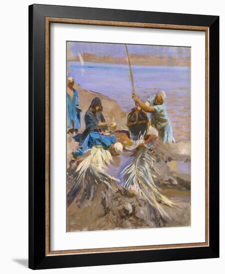 Egyptians Raising Water from the Nile, 1890-91-John Singer Sargent-Framed Giclee Print