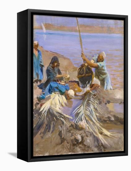 Egyptians Raising Water from the Nile, 1890-91-John Singer Sargent-Framed Premier Image Canvas