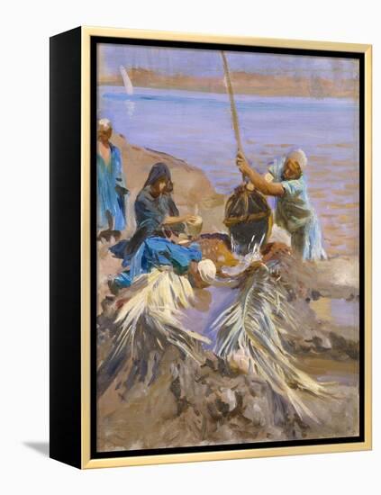 Egyptians Raising Water from the Nile, 1890-91-John Singer Sargent-Framed Premier Image Canvas