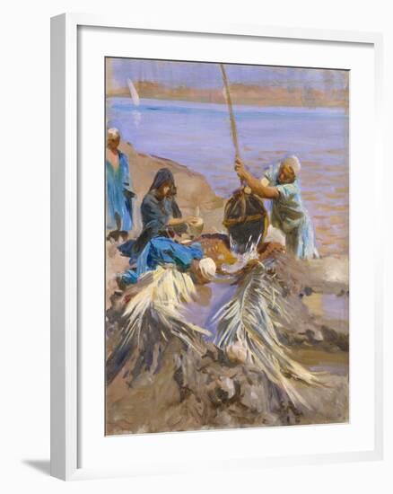 Egyptians Raising Water from the Nile, 1890-91-John Singer Sargent-Framed Giclee Print