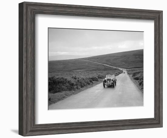 EH Goodenoughs MG PB competing at the MCC Torquay Rally, July 1937-Bill Brunell-Framed Photographic Print