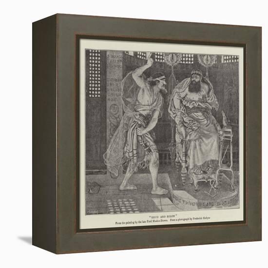 Ehud and Eglon-Ford Madox Brown-Framed Premier Image Canvas