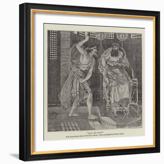 Ehud and Eglon-Ford Madox Brown-Framed Giclee Print