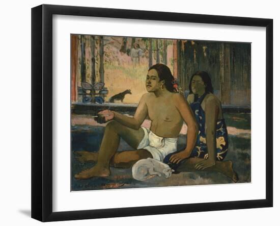 Eiaha Ohipa (Not Working), 1896-Paul Gauguin-Framed Giclee Print